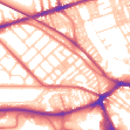 Daytime road noise heatmap for PR2 1DE