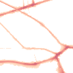 Night-time road noise heatmap for PR2 1DE