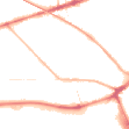 Night-time road noise heatmap for PR2 1DL