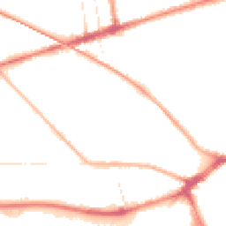 Night-time road noise heatmap for PR2 1DN