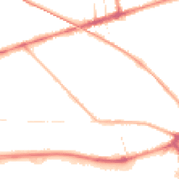 Night-time road noise heatmap for PR2 1DQ