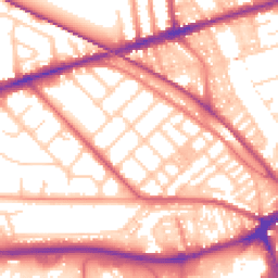Daytime road noise heatmap for PR2 1DR