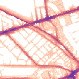 Daytime road noise heatmap for PR2 1DS