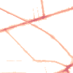 Night-time road noise heatmap for PR2 1DS