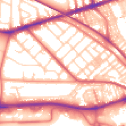 Daytime road noise heatmap for PR2 1ER