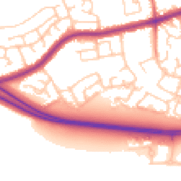 Daytime road noise heatmap for PR2 1RU