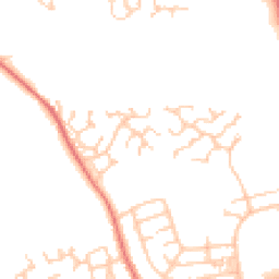 Daytime road noise heatmap for PR2 1RX
