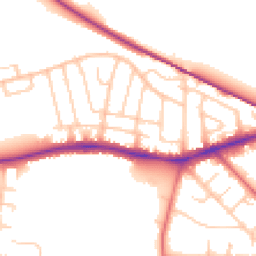 Daytime road noise heatmap for PR2 1SJ