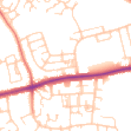 Daytime road noise heatmap for PR2 1UL