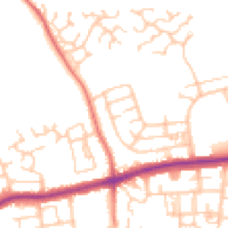 Daytime road noise heatmap for PR2 1UP