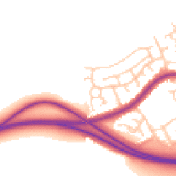 Daytime road noise heatmap for PR2 1XX