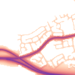 Daytime road noise heatmap for PR2 1YH