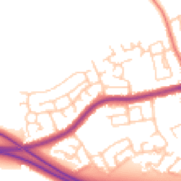 Daytime road noise heatmap for PR2 1YL