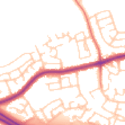 Daytime road noise heatmap for PR2 1YT