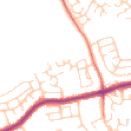 Daytime road noise heatmap for PR2 1YU