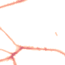 Night-time road noise heatmap for PR2 2AR