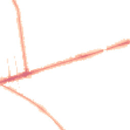 Night-time road noise heatmap for PR2 2BG