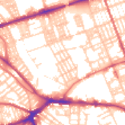 Daytime road noise heatmap for PR2 2DD