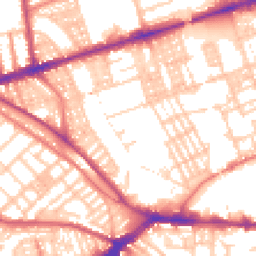 Daytime road noise heatmap for PR2 2DR