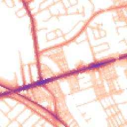 Daytime road noise heatmap for PR2 2EA