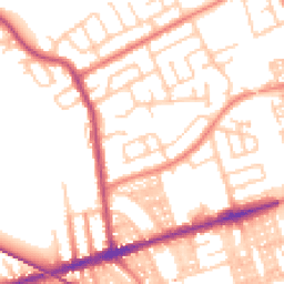 Daytime road noise heatmap for PR2 2EX
