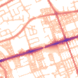 Daytime road noise heatmap for PR2 2HQ