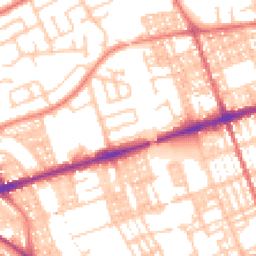 Daytime road noise heatmap for PR2 2HR