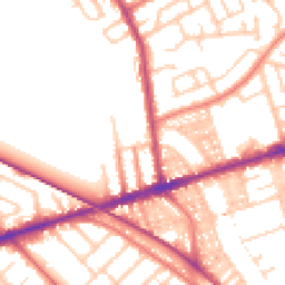 Daytime road noise heatmap for PR2 2LH