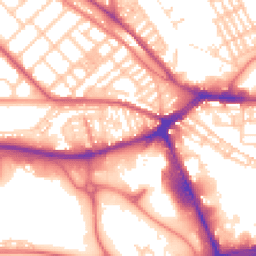 Daytime road noise heatmap for PR2 2NP
