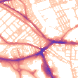 Daytime road noise heatmap for PR2 2RP