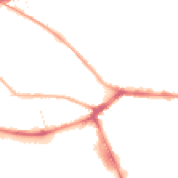 Night-time road noise heatmap for PR2 2RR