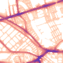 Daytime road noise heatmap for PR2 2SP