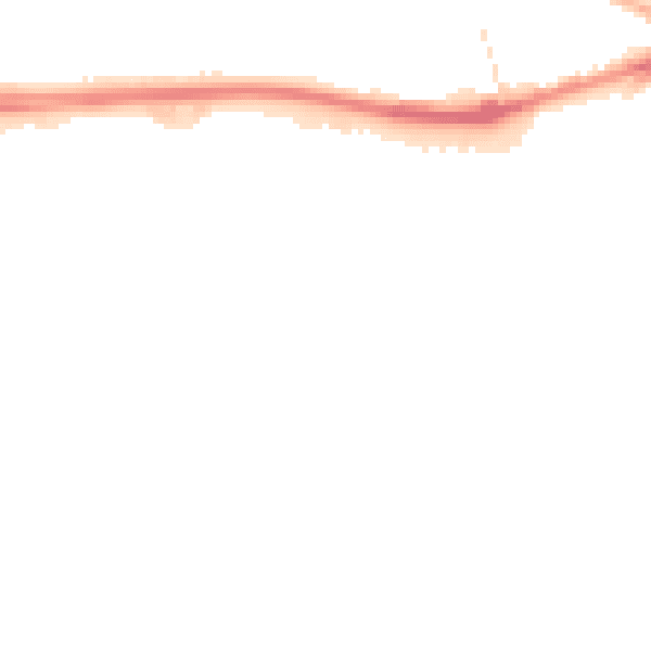 Night-time road noise heatmap for PR2 2YG