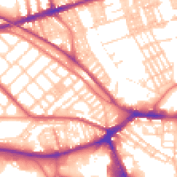 Daytime road noise heatmap for PR2 2YR