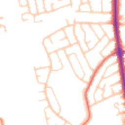 Daytime road noise heatmap for PR2 3EU