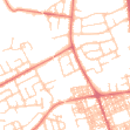 Daytime road noise heatmap for PR2 3QS