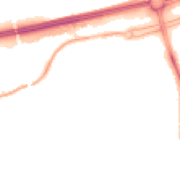 Night-time road noise heatmap for PR2 3RE