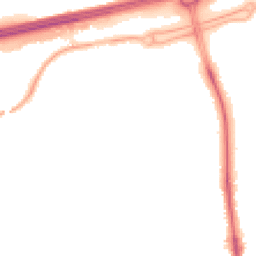 Night-time road noise heatmap for PR2 3SU