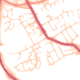 Daytime road noise heatmap for PR2 3XD