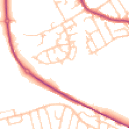 Daytime road noise heatmap for PR2 3YD