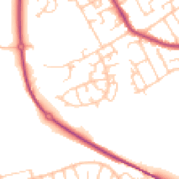 Daytime road noise heatmap for PR2 3YH