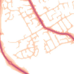 Daytime road noise heatmap for PR2 3YL