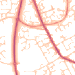 Daytime road noise heatmap for PR2 3YR