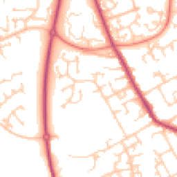 Daytime road noise heatmap for PR2 3ZE