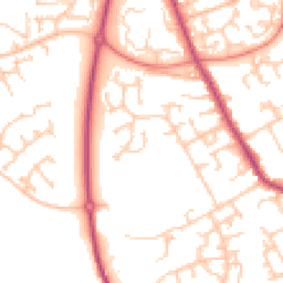 Daytime road noise heatmap for PR2 3ZR