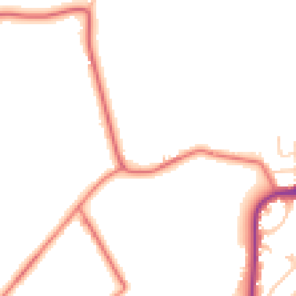 Daytime road noise heatmap for PR2 5DT