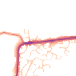 Daytime road noise heatmap for PR2 5JL