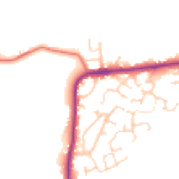 Daytime road noise heatmap for PR2 5JX