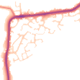 Daytime road noise heatmap for PR2 5LW