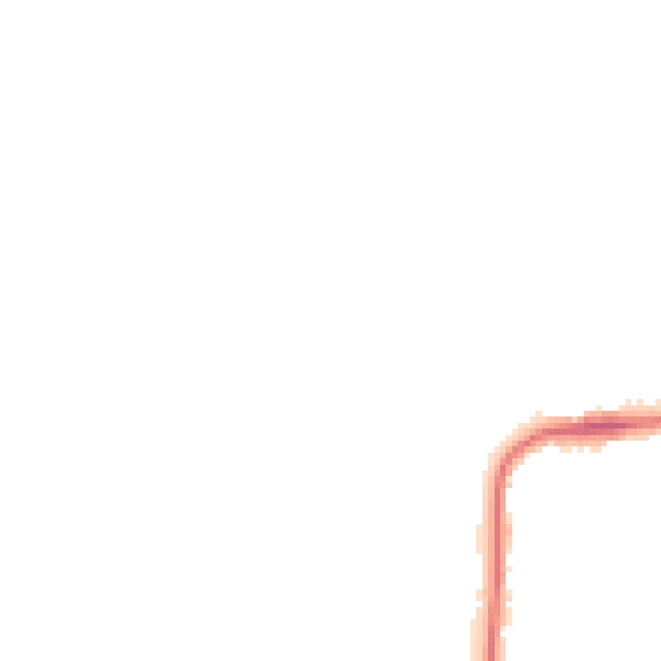 Night-time road noise heatmap for PR2 5LZ